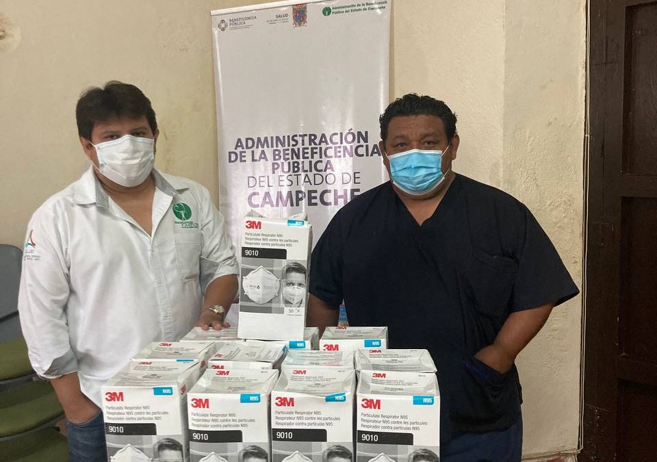 Donación de 1,000 cubrebocas N95 al Hospital «Dr. Manuel Campos»