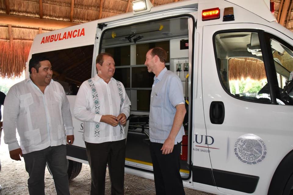 Entrega de ambulancias al municipio de Champotón