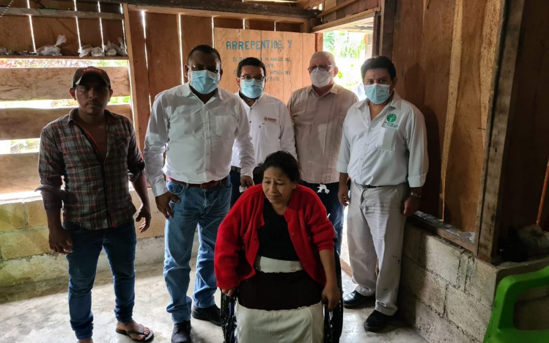 Visita a comunidades limítrofes del municipio de Calakmul